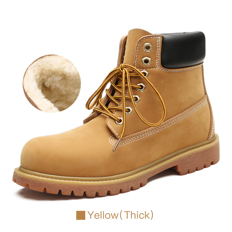 (velvet Version) Martin Lovers Boots, Men's Boots, Tooling Short Boots, Thick soled Plus Velvet, Rhubarb Boots, Trendy Women's Shoes