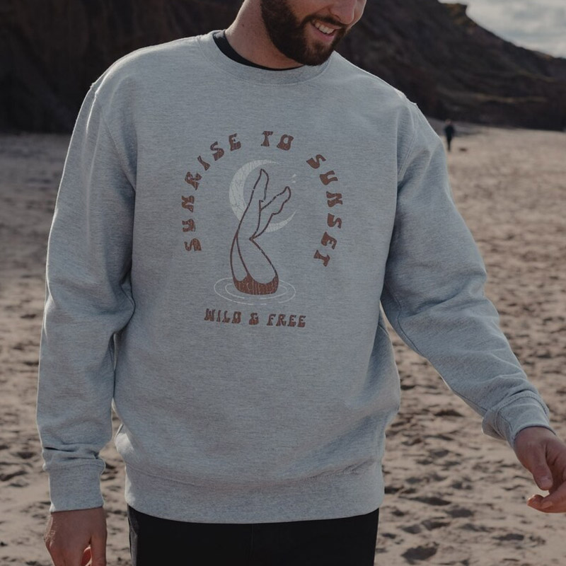 Unisex Vintage 'Sunrise To Sunset' Crew Sweatshirt