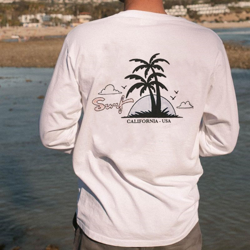 Unisex Vintage CALIFORNIA USA POSTCARD Printed T shirt