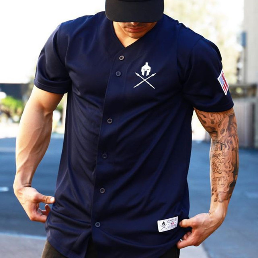 

Men's Retro Casual Sports Short Sleeve T-Shirt