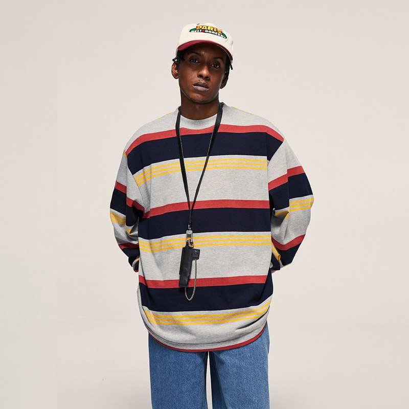 Unisex Color Patchwork Streetwear Casual T shirt