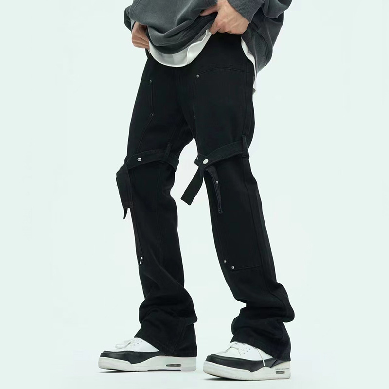 Mens Retro American High Street Vibe Casual Jeans