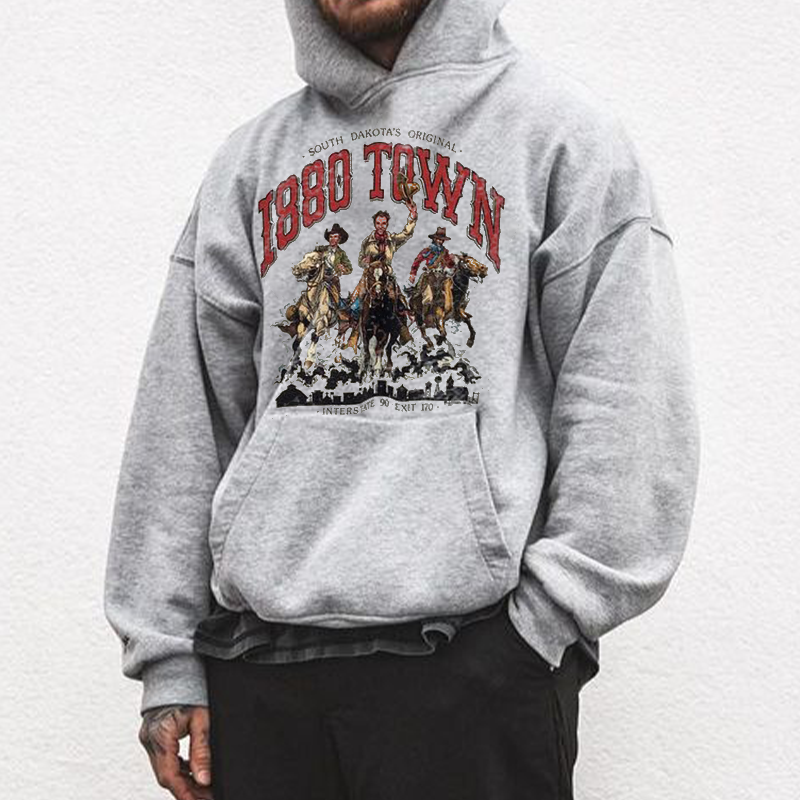 Cowboy Print Men's Hoodie