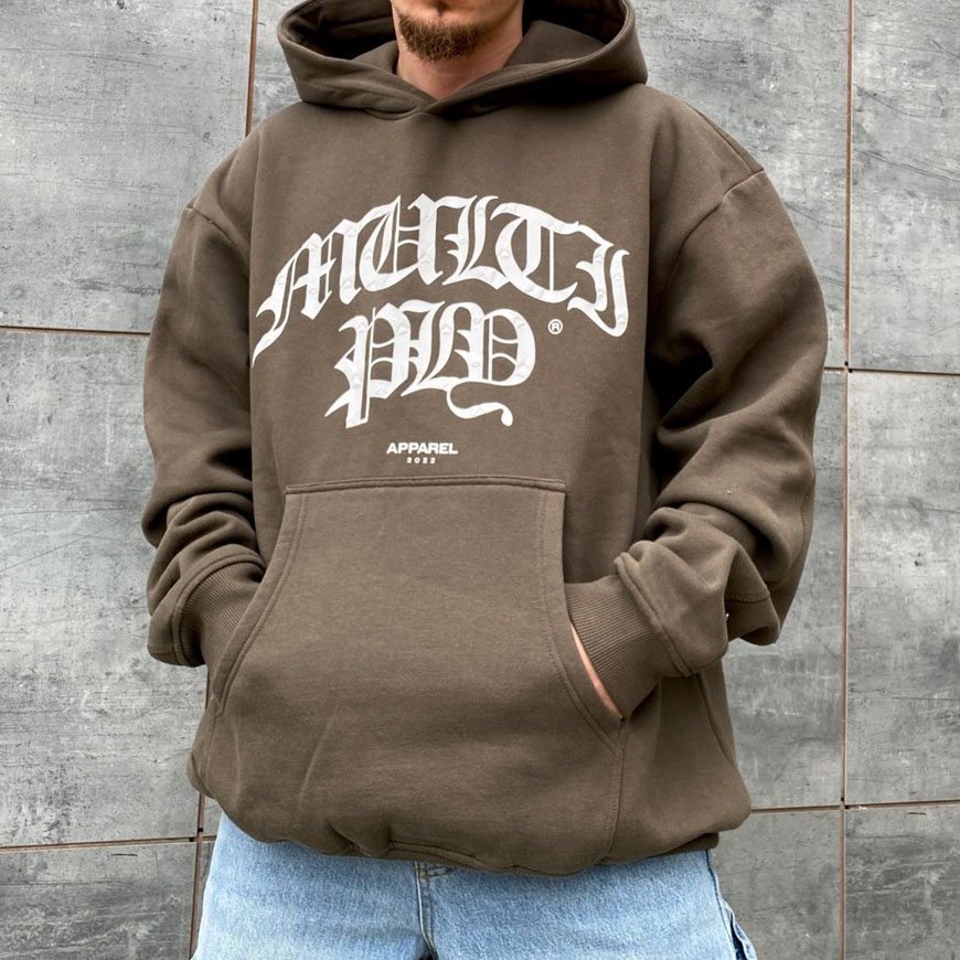 Oversized Men's Trendy Graphic Print Sweatshirt