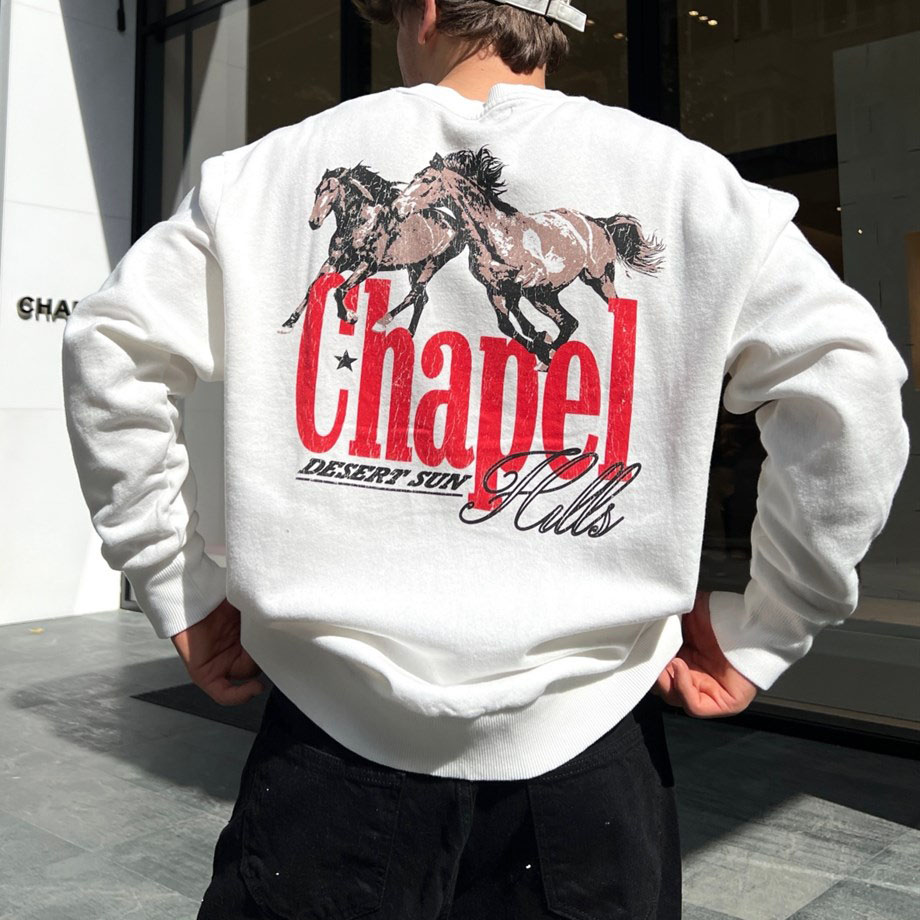 Men's Chapel Back Print Sweatshirt