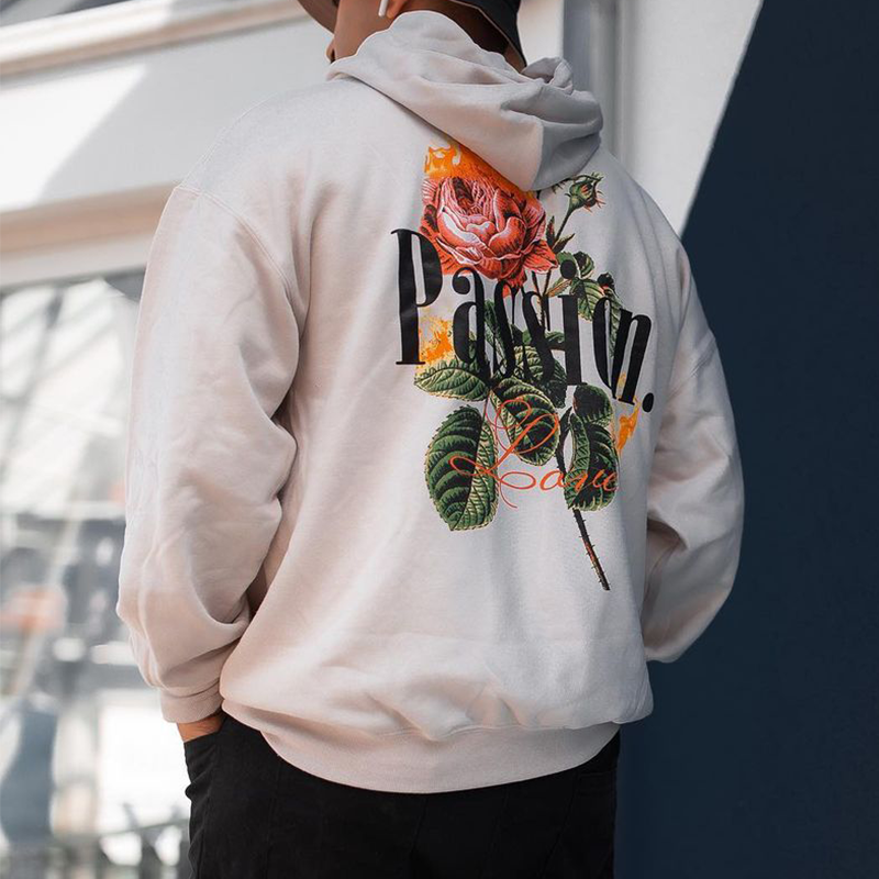 Oversized Graphic Print Men's Sweatshirt