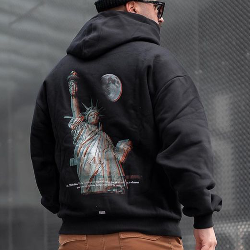Oversized Liberty Print Men's Sweatshirt