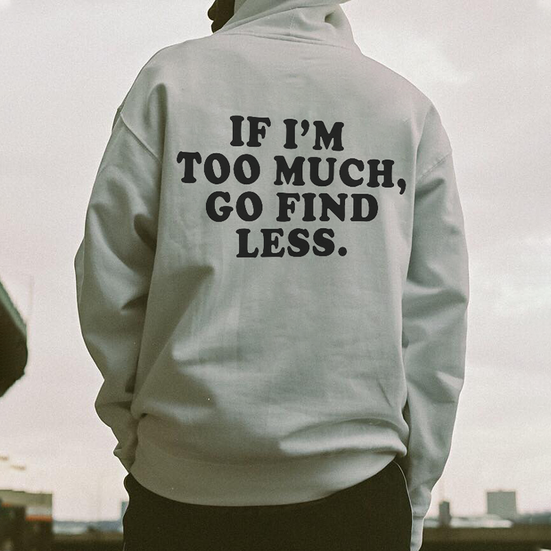 Graphic Print Slouchy Hoodie