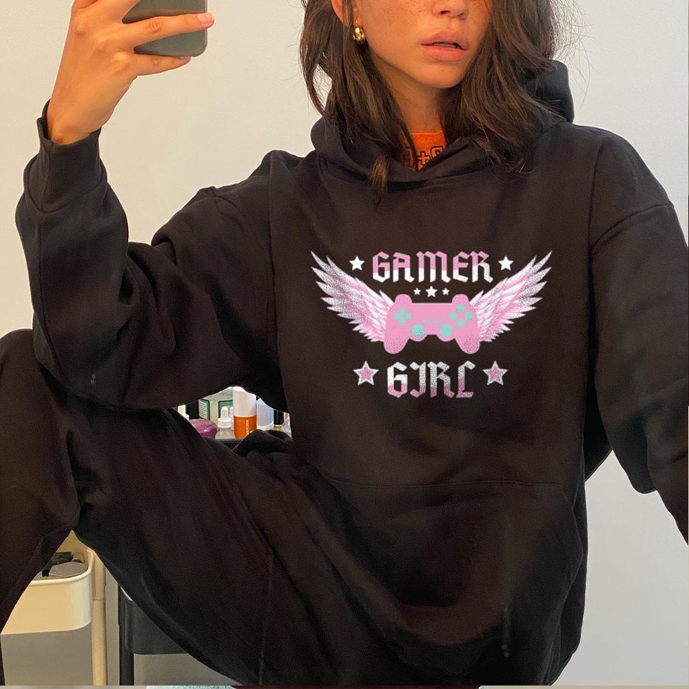 Women's Gamer Girl Print Hoodie