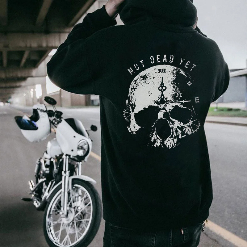 MOTOSUNNY LAUGH WITH MANY DON'T TRUST ANY Skulls Print Hoodie