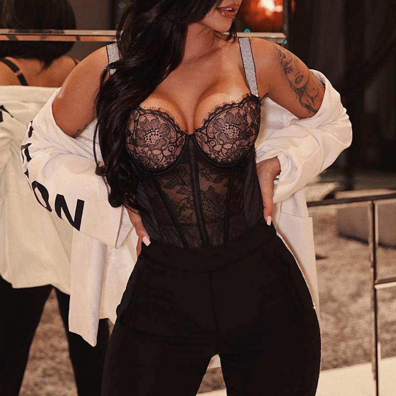Embroidered Sexy Lace One Piece Underwear