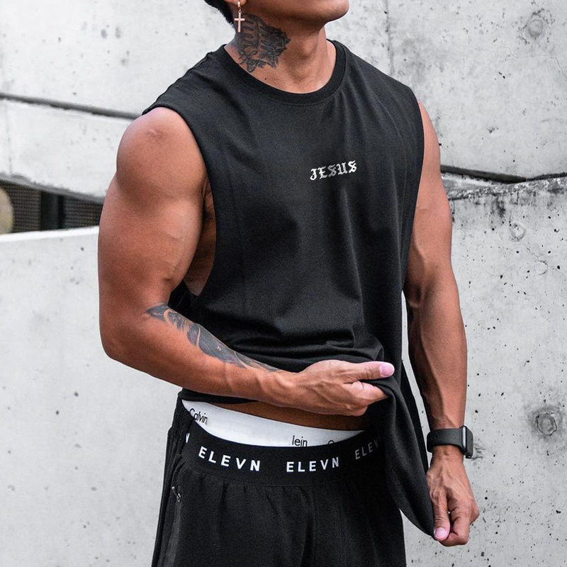 Jesus Print Faith Breathable Tanktop