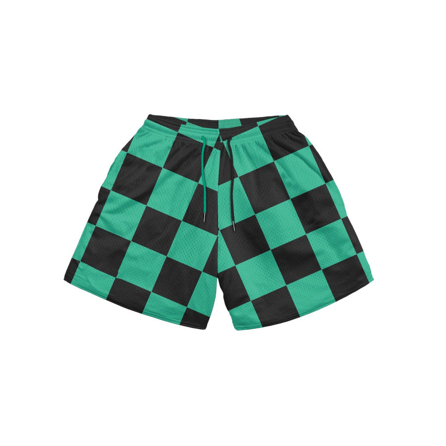 

Men's Check Print Shorts