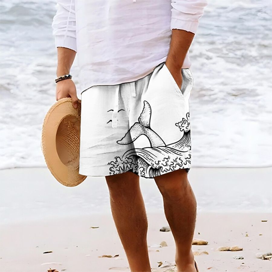 

Men's 3D Print Graphic Breathable Soft Streetwear Summer Beach Shorts