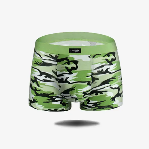 Men's Camouflage Print Modal Breathable Mid-waist Underwear - Yiyistories.com 