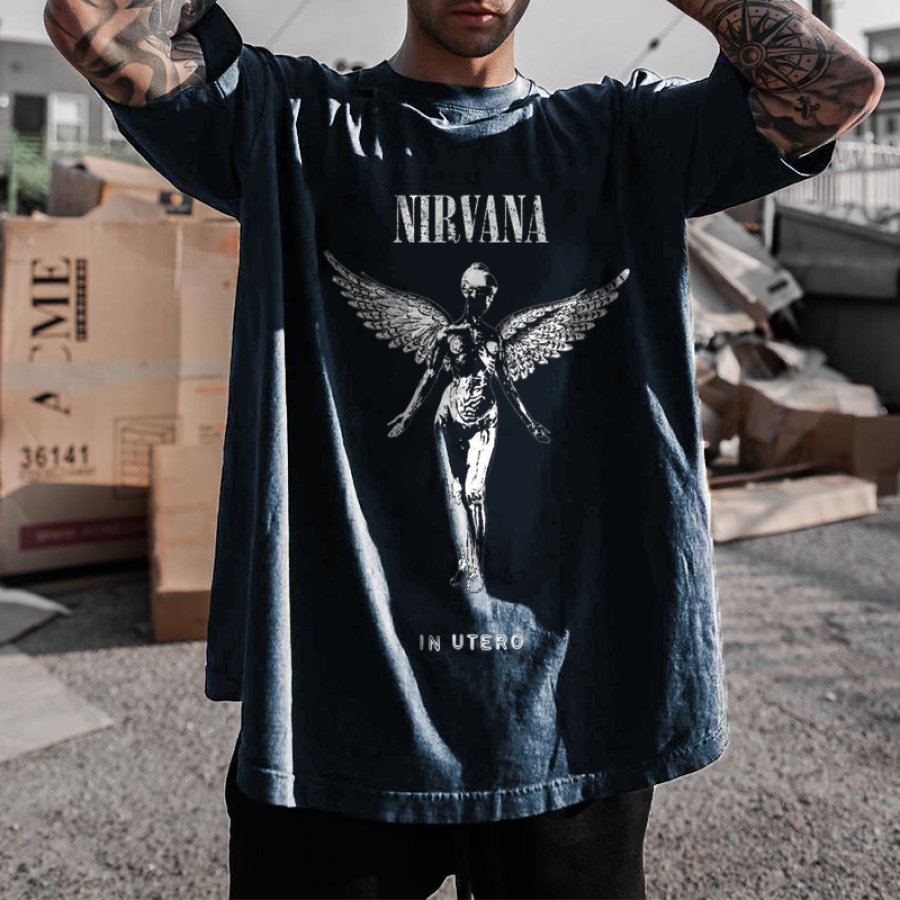 

Oversized Vintage Nirvana Fan T-Shirt