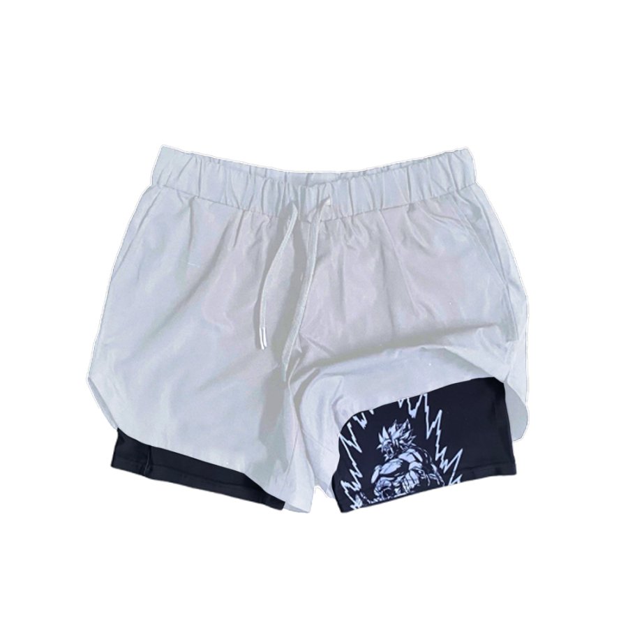 

Men's Casual Drawstring Print Shorts