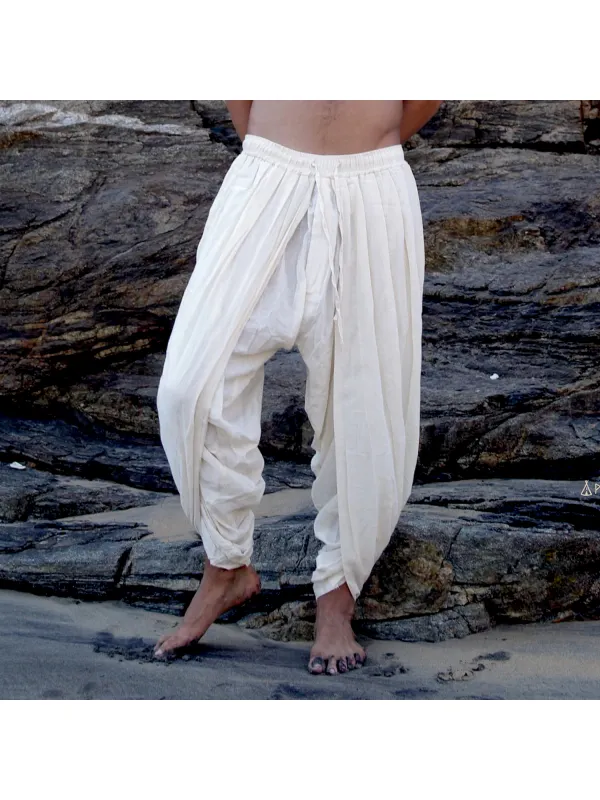 Casual Linen Pants Comfortable Breathable Men's Tropical Holiday Relax Cotton Loose Casual Pants - Timetomy.com 