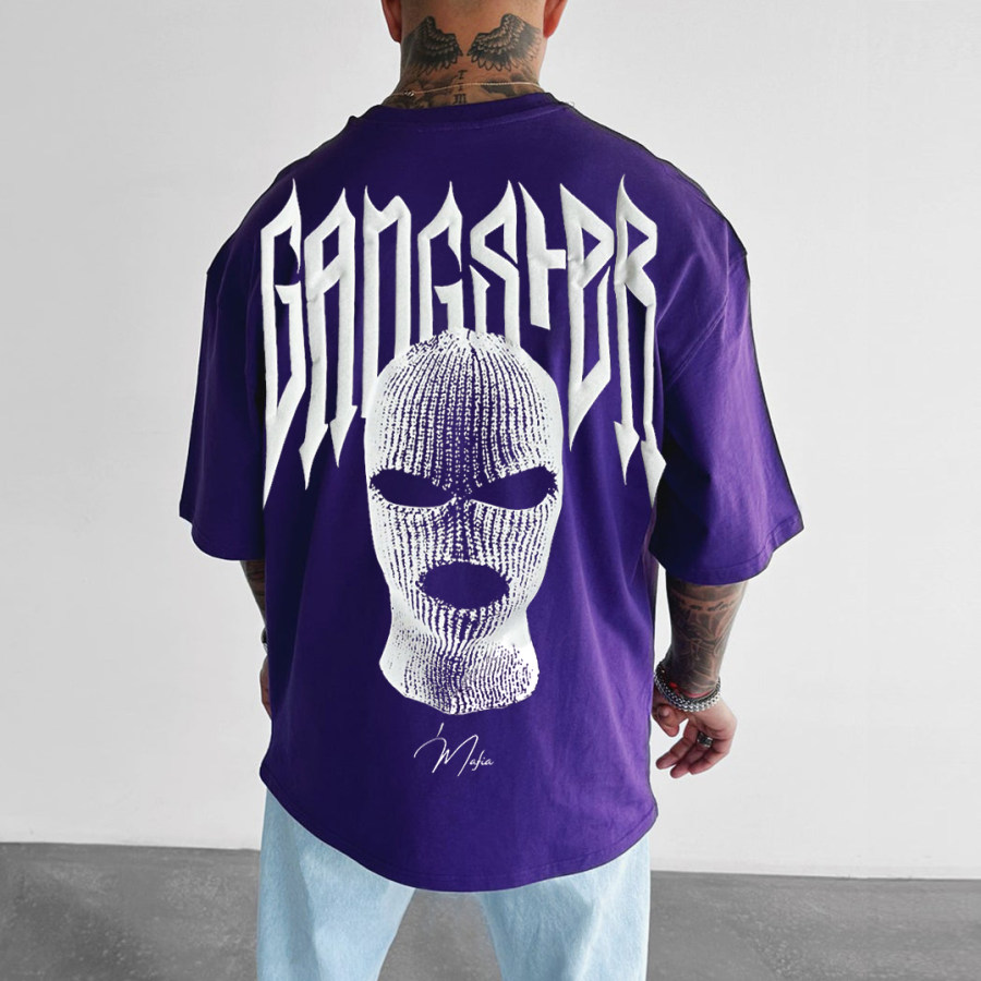 

Men's Oversized Fashion Print T-Shirt
