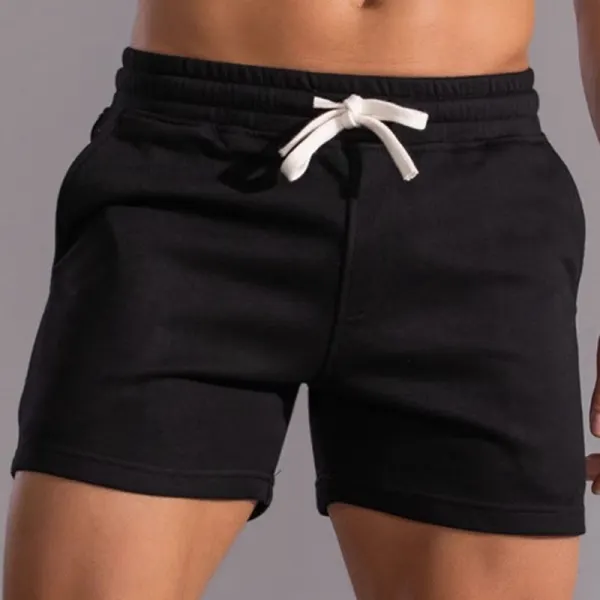 Men's Solid Color Tight Shorts - Salolist.com 