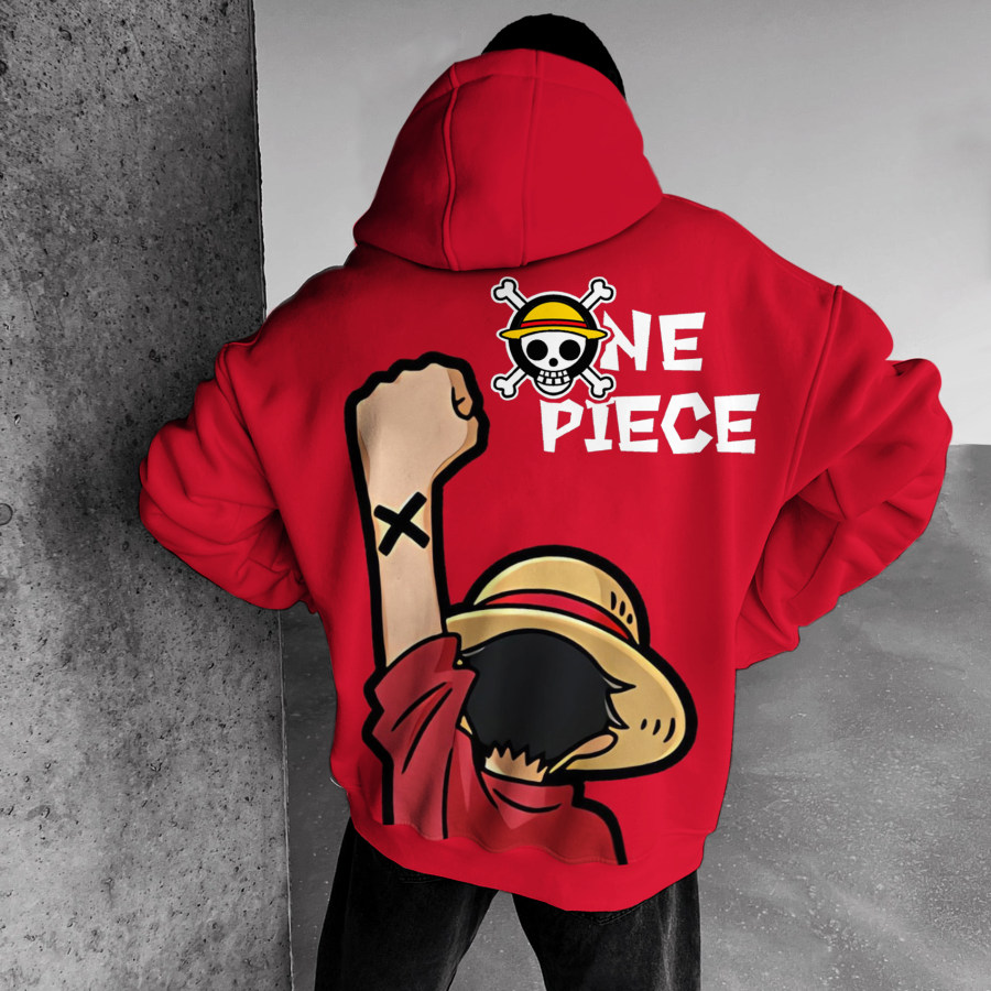 

Sweat à Capuche "One Piece" Surdimensionné