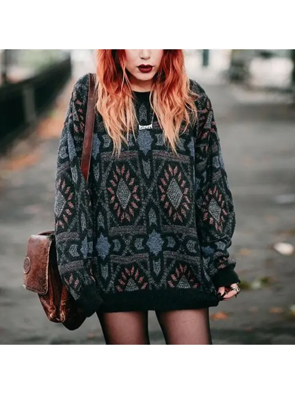 Women's Vintage Sweater - Realyiyi.com 