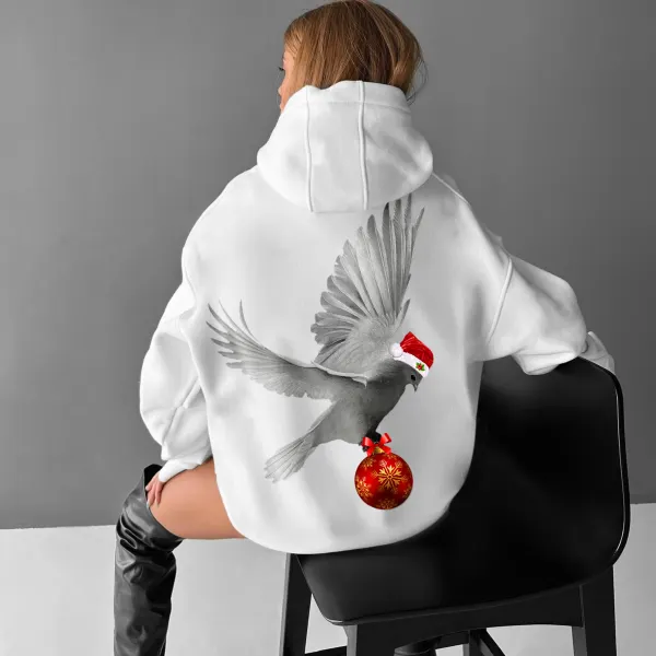 Oversize Christmas Dove Hoodie - Spiretime.com 