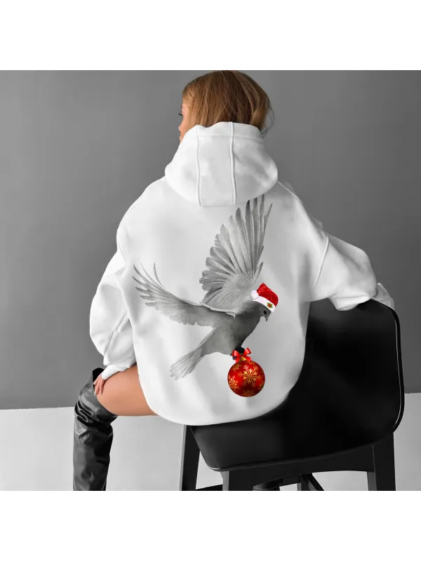Oversize Christmas Dove Hoodie - Spiretime.com 