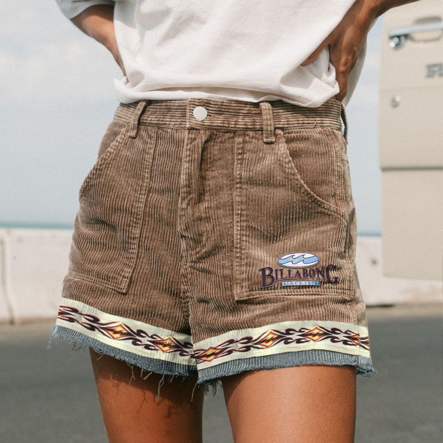 

Women's Vintage Corduroy Surf Shorts