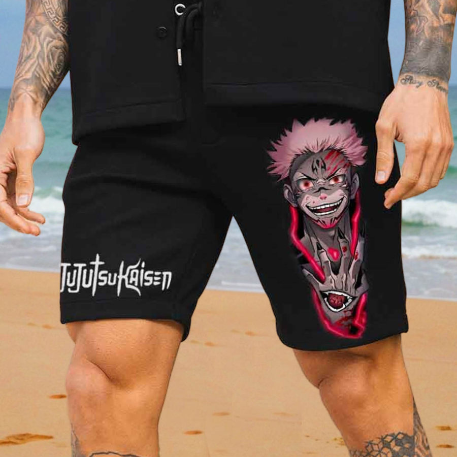 

Pantalones Cortos De Surf Para Hombre Jujutsu Kaisen Anime Vintage Beach Daily Casual Walkshort Pantalones Deportivos