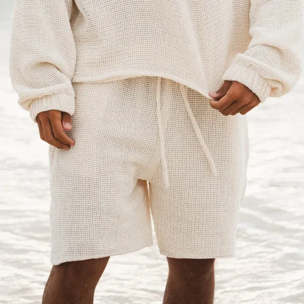 Beach Holiday Casual Linen Shorts - Yiyistories.com 