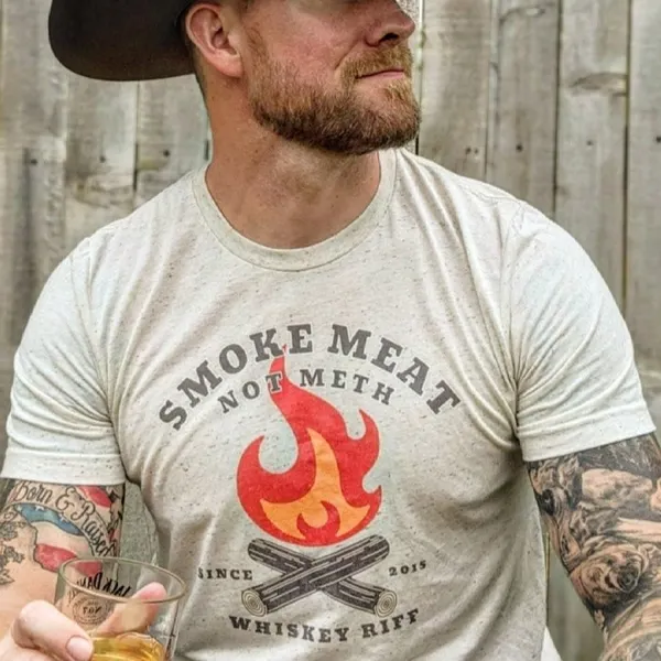 Men's Western Camping Printed T-shirt - Yiyistories.com 