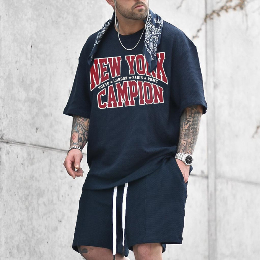 

NEW YORK CHAMPION Mens Casual Tee