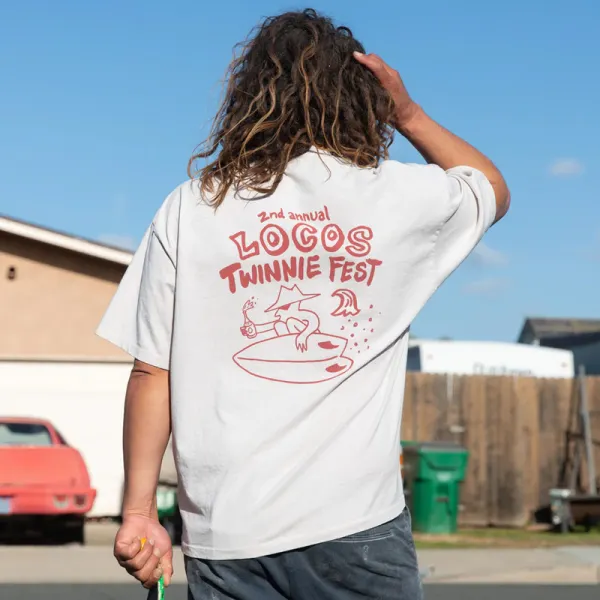 Twinnie Fest Retro Casual Tee - Faciway.com 