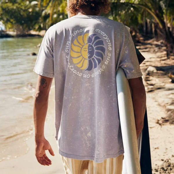 T-shirt Décontracté Rétro Surf D'été - Faciway.com 