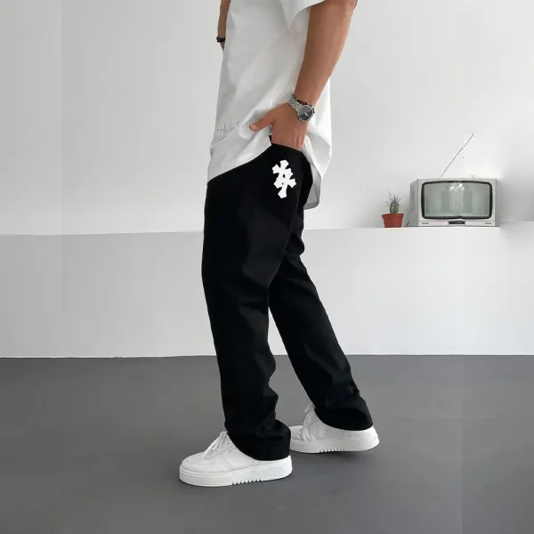 Модные мужские джинсы с принтом - Paleonice.com 