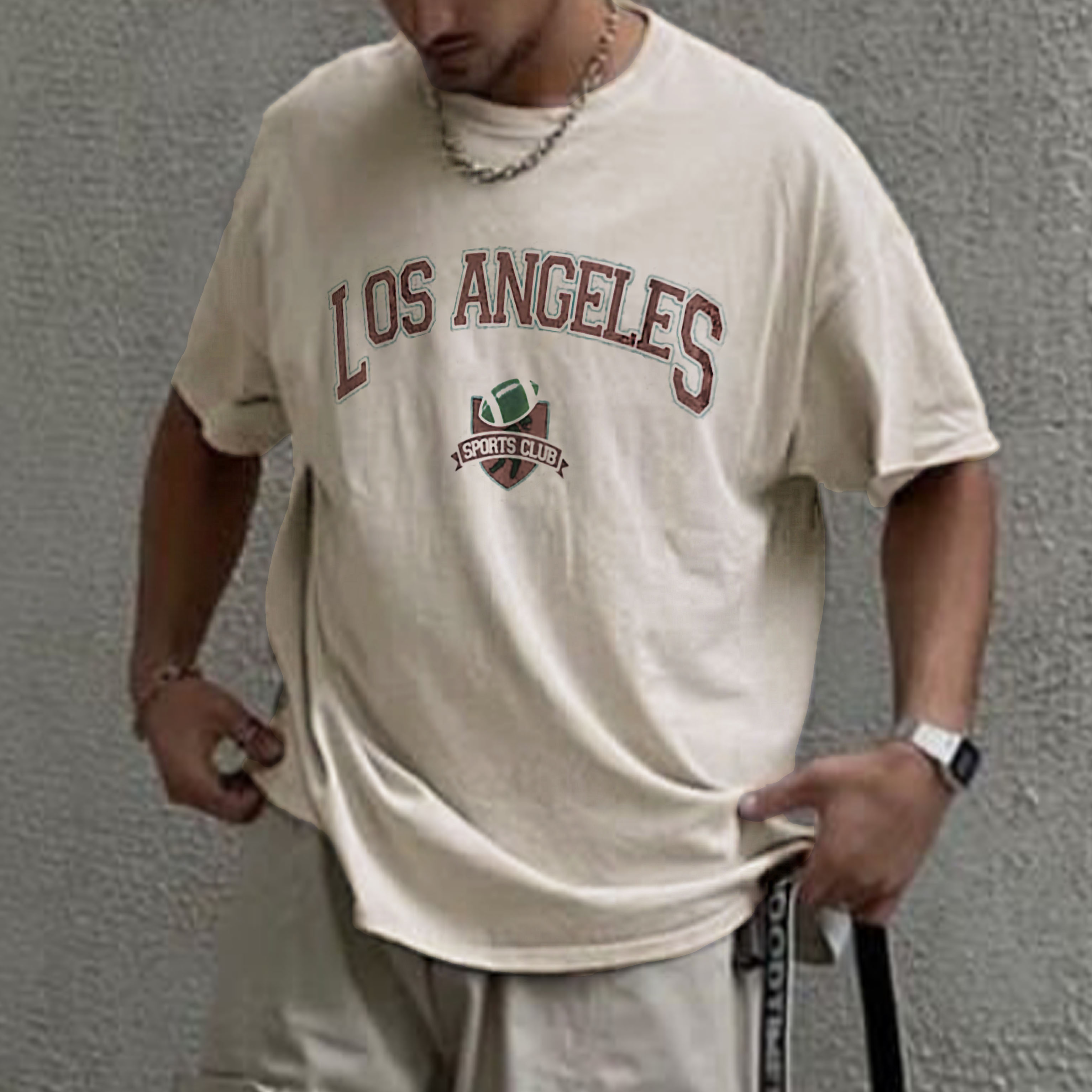 Men's Vintage Los Angeles Print T Shirt