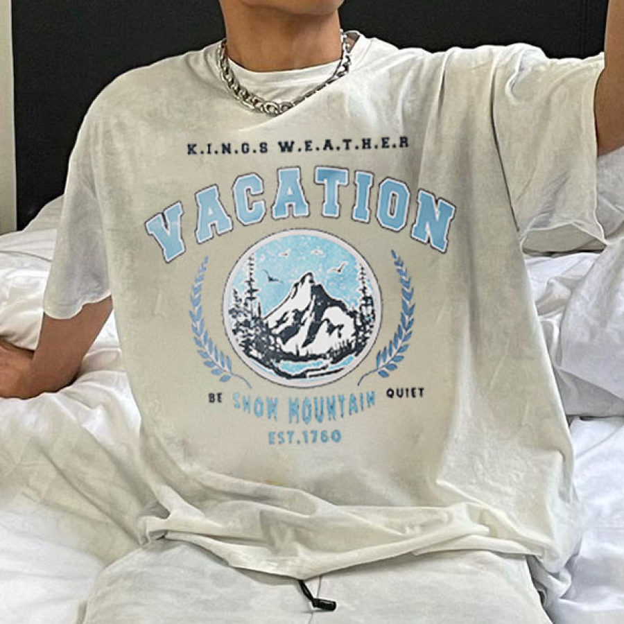 

Men's Vintage Oversized Print T-Shirt
