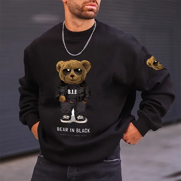 Teddy Bear Men's Casual Sweatshirt - Cotosen.com