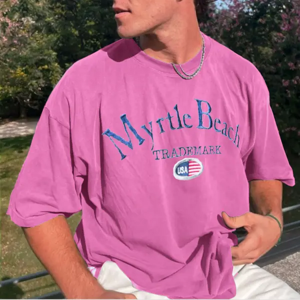 Camiseta Masculina Vintage Myrtle-Beach - Paleonice.com 
