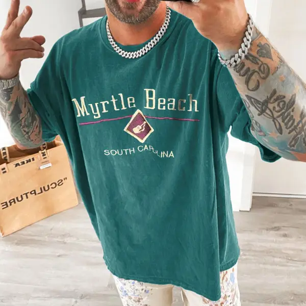 Men's Vintage Myrtle-Beach T-Shirt - Mobivivi.com 