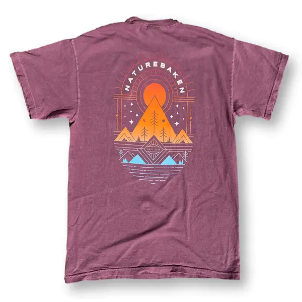 Unisex Retro Cosmic Sunset Vacation T-shirt - Chrisitina.com 