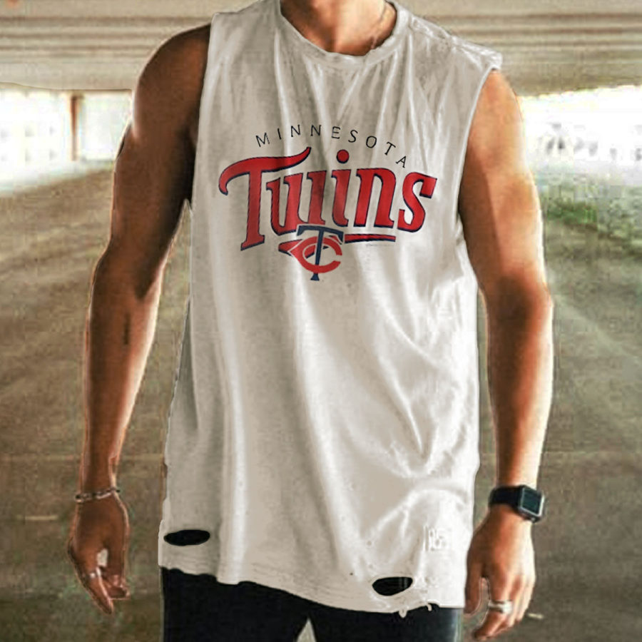 

Men's VTG MINNESOTA TWINS Sleeveless Top