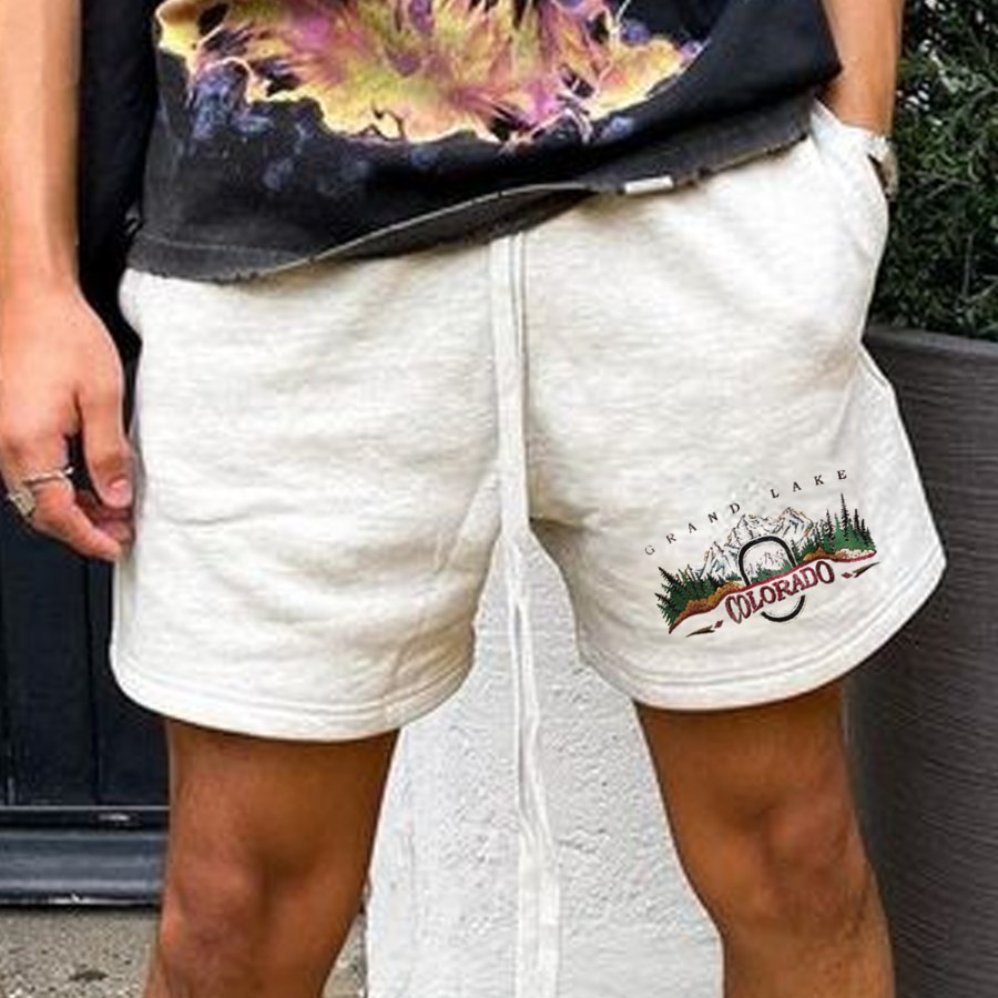 Men's Vintage Colorado Print Lounge Shorts