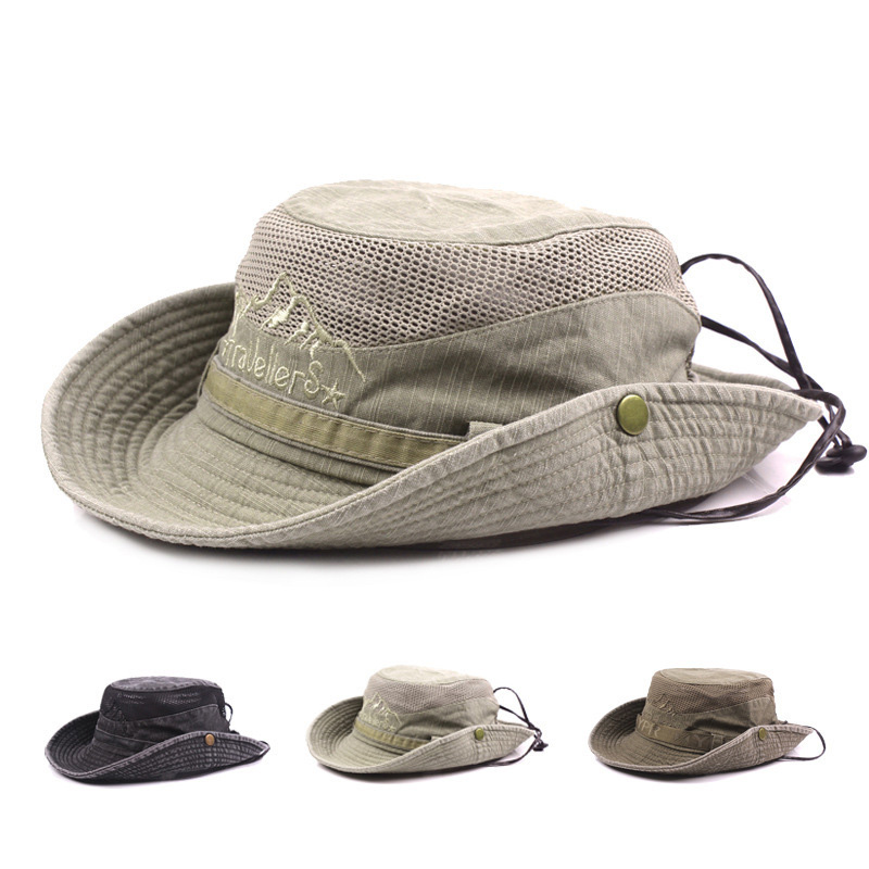 Men's Outdoor Cotton Chic Mesh Cap Hiking Hat