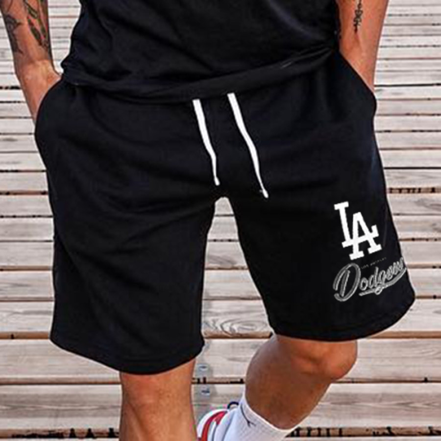 

Men's Baseball Print Casual Shorts
