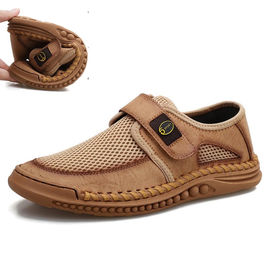 

Men's Velcro Mesh Breathable Soft Wear - Resistant Sports Casual Shoes