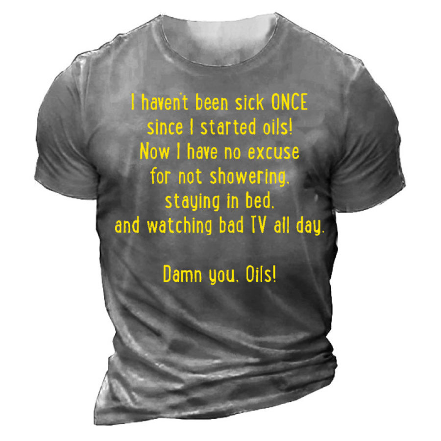 

Oil Funny Men's Cotton Tee