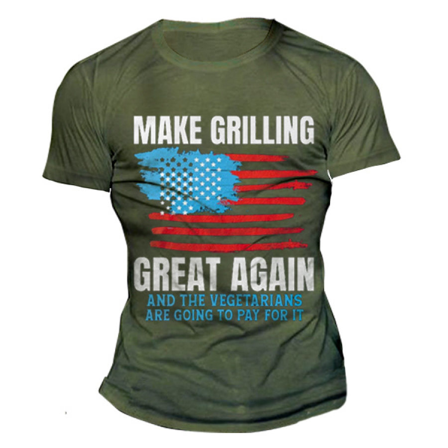 

Make Grinding Great Again Men's Cotton Print T-shirt