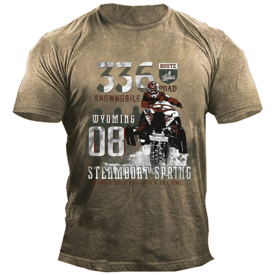 

Motor Route 66 Travel Men's Printed T-Shirt